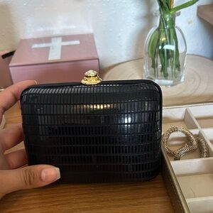 Vintage St John Elegant Black Clutch